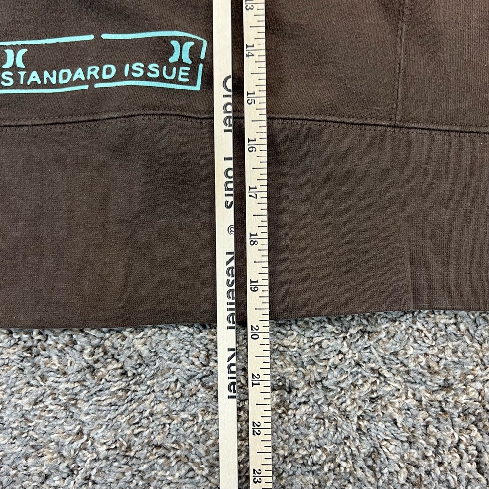Vintage y2k Hurley sweatshirt womens medium brown blue hoodie surf skate‎ grunge - Picture 9 of 9
